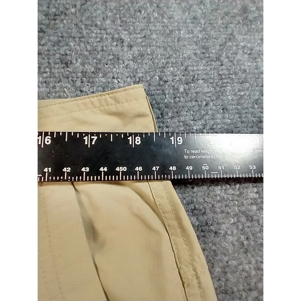 The North Face Mens Horizon Cargo Shorts Tan Khaki Nylon Hiking Outdoor Size 36